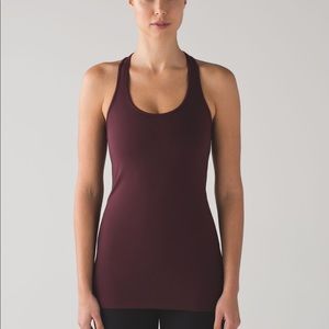 NWT Lululemon Cool Racerback, maroon, size 10